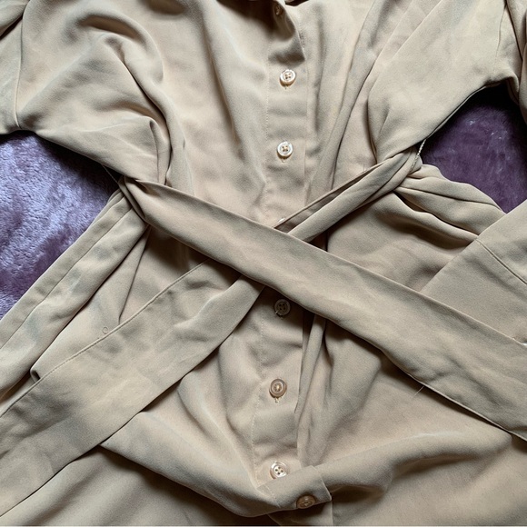 forever 21 trenchcoat dress L - Picture 4 of 5